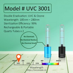 UVC 3001- Portable UV C Ozone Lamp