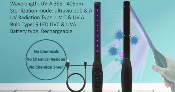 High Power Rechargeable UV LED Stick