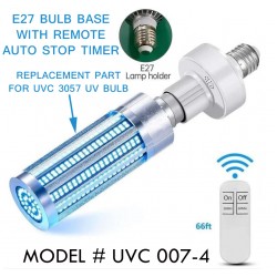 UVC 007-4 E-27 Bulb Holder & Remote